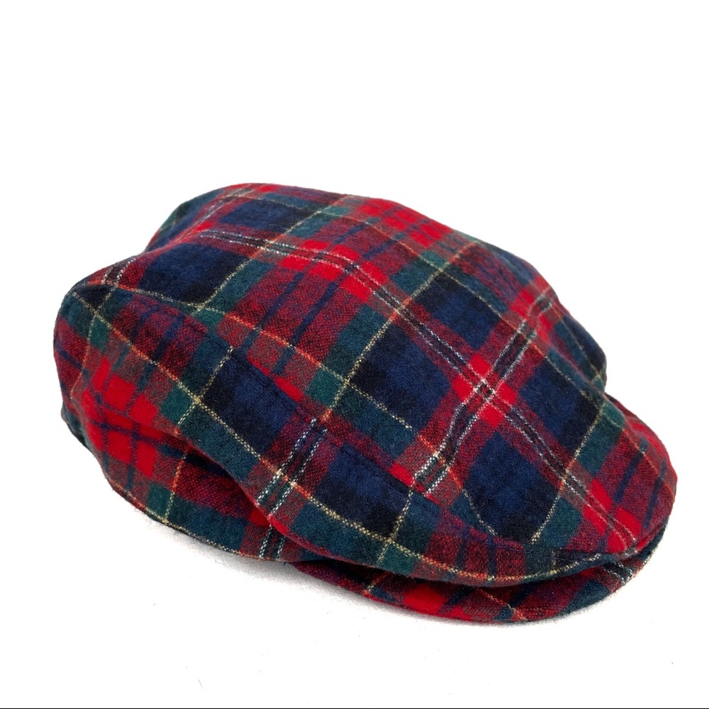 Pendleton Cabbie Newsboy Cap Hat Wool Vintage M